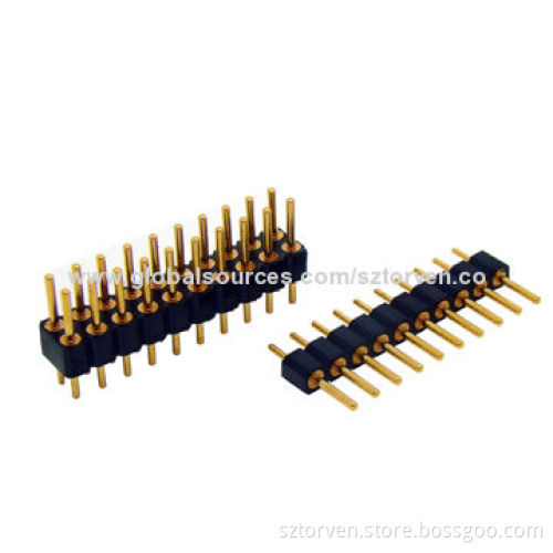 Pin Headers, 2.54mm Pitch, Machined Pin, Straight Type, 2-80 Pins, 9.80mm Length